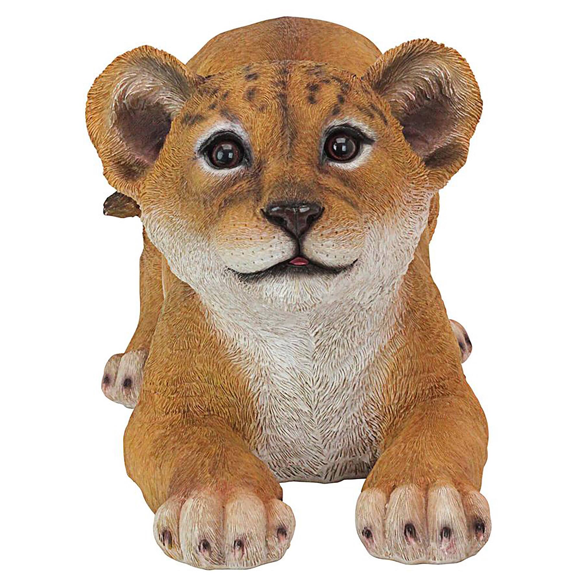Design Toscano 15" Tibesti Lion Cubs of the Sahara Animal Statue